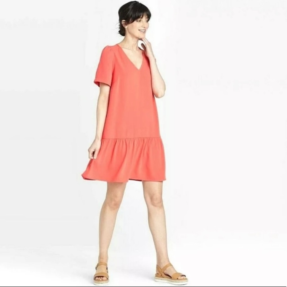 Coral dress